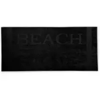 Molecule Strandlaken Beach Zwart - 100 x 200 cm