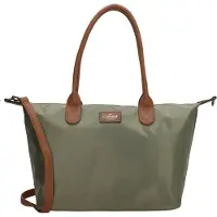 Charm London Buckingham Hand & Schoudertas Shopper - Kunstleer - Vegan Leer - Tote Bag - Dames Tas - Olijfgroen
