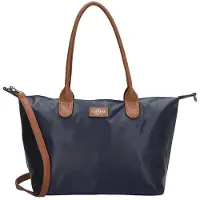 Charm London Buckingham Hand & Schoudertas Shopper - Kunstleer - Vegan Leer - Tote Bag - Dames Tas - Blauw