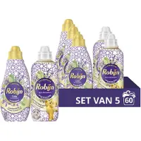 Robijn Perfect Match Wasmiddel en Wasverzachter Pakket - Spa Sensation - een beetje wellness in je was met de ontspannende geur van eucalyptus en lavendel - set van 5 (60 wasbeurten)