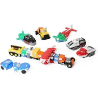 Sonstige Verlage Popular Playthings, Magnetische speelset "Mix & Match", voertuigset, vanaf 3 jaar, meerkleurig