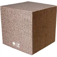 D & D 433/482438 I Love Happy Cats Cardboard Scratcher Block Freya Beige - 30 x 30 x 30 cm