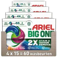 Ariel 4x 3in1 Wasmiddel Pods The Big One Color 15 Stuks