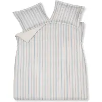 Vandyck Dekbedovertrek Serene Lines Powder Blue Satijn-140 x 200 / 220 cm | 1-Persoons