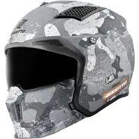 Bogotto Radic Camo 22.06 Mat Wit Motorhelm Maat 2XL