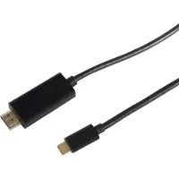 Shiverpeaks HDMI A Stecker/ USB 3.1 C Stecker, 4K, schwarz, 3m