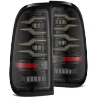 AlphaRex 97-03 Ford F150 / 99-16 Ford F250/F350/F450/F550 LUXX-Series LED Tail Lights - Alpha-Black