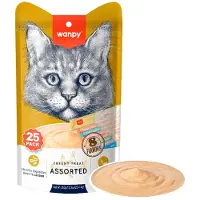 WANPY - Cat 25 Pack Creamy Lickable Treat - Mixed Flavor 350g (25x14g)