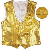Finidi Mooi gouden pailletten vestje voor mannen M