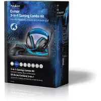 Nedis GCK31100BK Gaming Combo Kit - Koptelefoon, Muis en Muismat