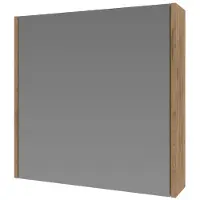 Boss & Wessing Spiegelkast bws salt 1 deur 60x60 cm incl. Planchetten whisky oak