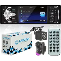 Carcemy Universele Autoradio met Bluetooth, USB & Aux - Handsfree bellen - Radio met Microfoon - Inclusief Achteruitrijcamera