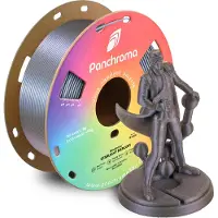 Polymaker CA02018 Panchroma Starlight Filament PLA kunststof Kleurverandering, Meerkleurig 1.75 mm 1000 g Starlight Mercury, Zilver 1 stuk(s)