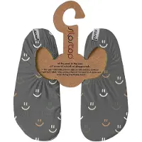 SLIPSTOP Smiley Grey kinder schoenen grijs maat 30/32
