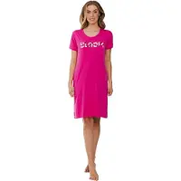 Rebelle Roze katoenen nachthemd bloom | Maat 46