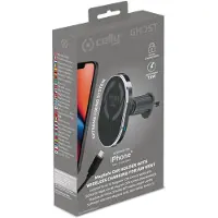 Celly MagSafe Autohouder Met Draadloze Oplader