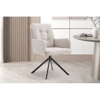 Molecule Stoel Granada Draaibaar Stof Beige