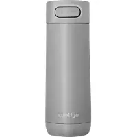 CONTIGO Luxe Autoseal thermosbeker, roestvrijstalen beker-to-go, isoleerfles, lekvrije beker, vaatwasserbestendig, koffiebeker met Easy-Clean-deksel, BPA-vrij, 470 ml | Stainless Steel
