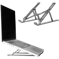 Accezz Laptop houder - Laptop standaard - Verstelbaar en opvouwbaar - Grijs