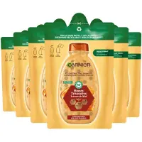 Garnier Loving Blends Honing Goud Shampoo Refill - Voor beschadigd en breekbaar haar - Vermindert haarbreuk en gespleten punten - Hervulbaar - Navul verpakking -6x250ml