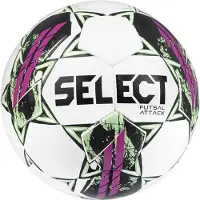 Select Futsal Attack v22 Voetbal Maat 4 Wit Groen Paars