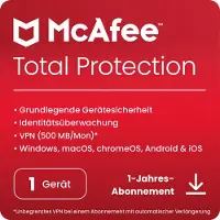 McAfee Total Protection [1 apparaat - 1 jaar]