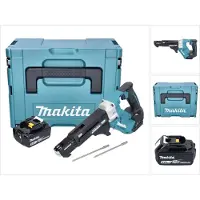 Makita DFR 551 T1J Akku Magazinschrauber 18 V 25 - 55 mm Brushless + 1x Akku 5,0 Ah + Makpac - ohne
