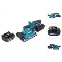 Makita DBO 382 F1 Akku Schwingschleifer 18 V 93 x 185 mm Brushless + 1x Akku 3,0 Ah - ohne