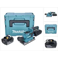 Makita DBO 382 F1J Akku Schwingschleifer 18 V 93 x 185 mm Brushless + 1x Akku 3,0 Ah + Makpac -