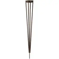 LES JARDINS Tinka Solar Tuinfakkel met grondpin Corten | 90 cm