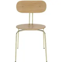 UMAGE Curious stoel Oak-brass legs