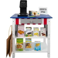 Woomax Wooden Toy Supermarket With Accessories Veelkleurig 48 x 30 x 70 cm Kinderen