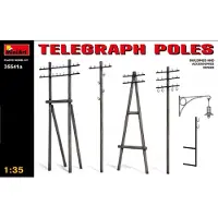 MiniArt Modelbouwpakket Militaire voertuigen - 35541A Telegraph Poles Plastic - 1:35 - Modelbouw