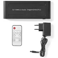 Nedis HDMI switch 5 poorts 4K@60Hz met actieve versterking