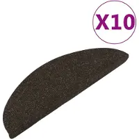 vidaXL Trapmatten zelfklevend 10 st 56x17x3 cm antracietkleurig