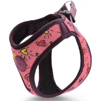 Morsø tuig voor hond body mesh gerecycled pink think roze 35-40 cm