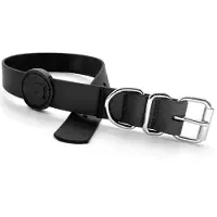 Morsø halsband hond waterproof gerecycled black zwart 47-55x2,5 cm