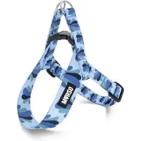 Morsø mini hondentuig verstelbaar gerecycled splash blauw 29-38x2,5 cm