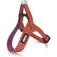 Morsø mini tuig voor hond verstelbaar gerecycled urban lizard rood 29-38x2,5 cm