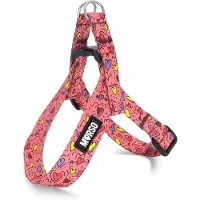 Morsø mini tuig voor hond verstelbaar gerecycled pink think roze 32-41x2,5 cm