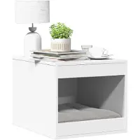 vidaXL Kattenbakkast 47x59x42 cm bewerkt hout wit