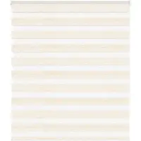 vidaXL Dubbele rolgordijn, marmerbeige, 120x150 cm, stofbreedte 115,9 cm, polyester