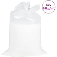 vidaXL Zitzakvulling EPS 50 L wit 18 kg/m³