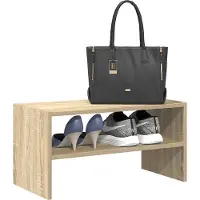 vidaXL Schoenenrek stapelbaar 60x30x30,5 cm sonoma eikenkleurig