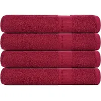 vidaXL Handdoeken FROGN 4 st 100x200 cm 360 g/m² bordeaux