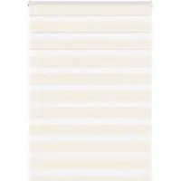 vidaXL Zebra rolgordijn 110x100 cm stofbreedte 105,9 cm marmerbeige