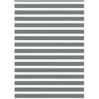 vidaXL Zebra rolgordijn 155x230 cm stofbreedte 150,9 cm donkergrijs