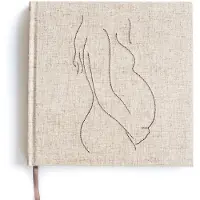Leukigheidjes - Zwangerschapsdagboek - Negen maanden dagboek - linnen cover - stiksel