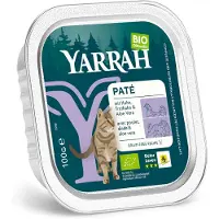 Yarrah welness pate biologische kip en kalkoen, kuipje - 16 x 100 gr