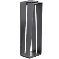 LES JARDINS LED solarlantaarn Skaal van aluminium, 70 cm grijs Skaal, dimbaar, alu / grijs / zink, Aluminium, Solar buitenverlichting